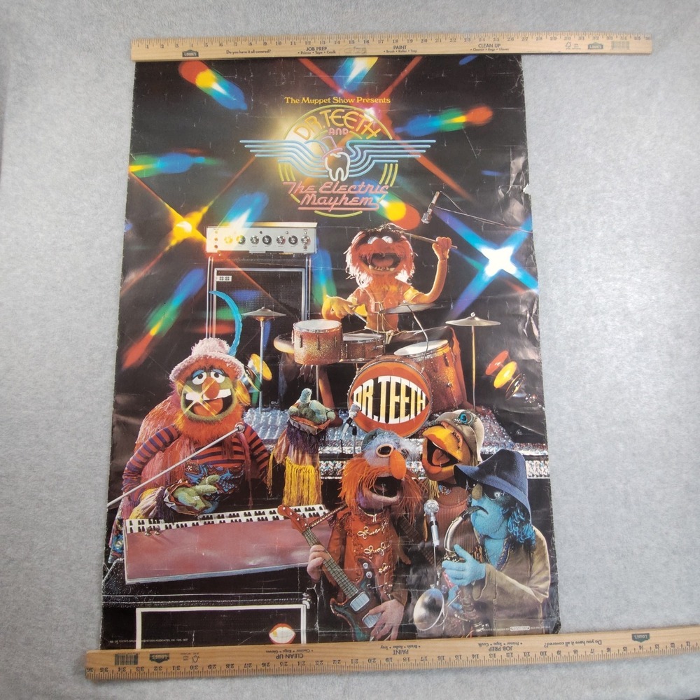 Muppet Show Dr. Teeth Movie Theater Poster Scandecor Original So Rare BP2.0CW002